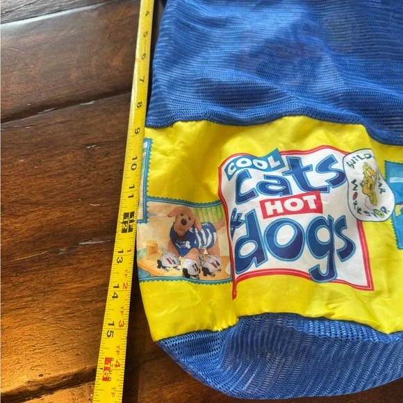 Webkinz Blue and Yellow Drawstring Mesh Bag - Picture 2 of 14